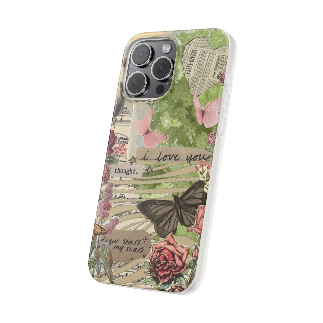 Flower Patterned Custom Phone Case