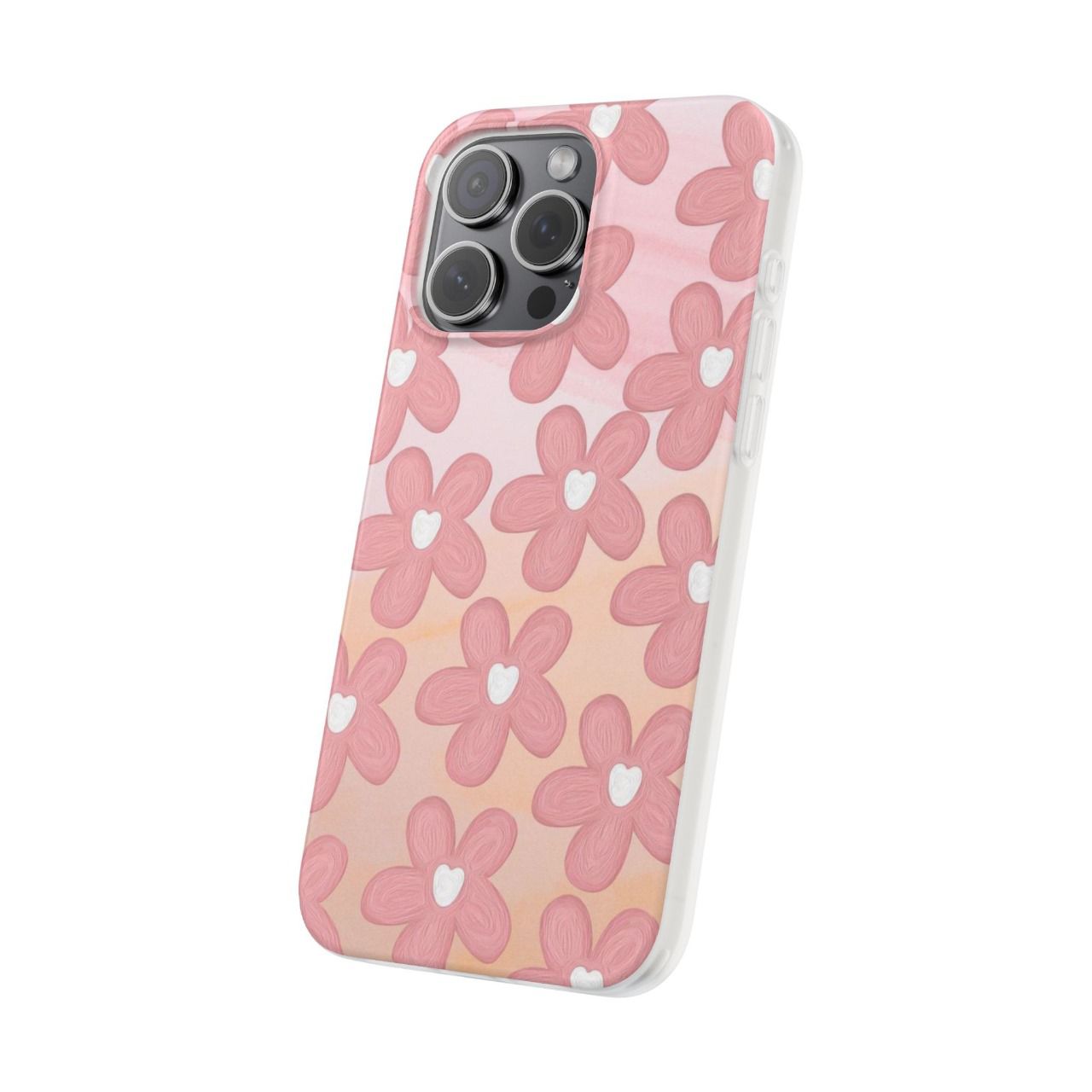 Flower Patterned Custom Phone Case