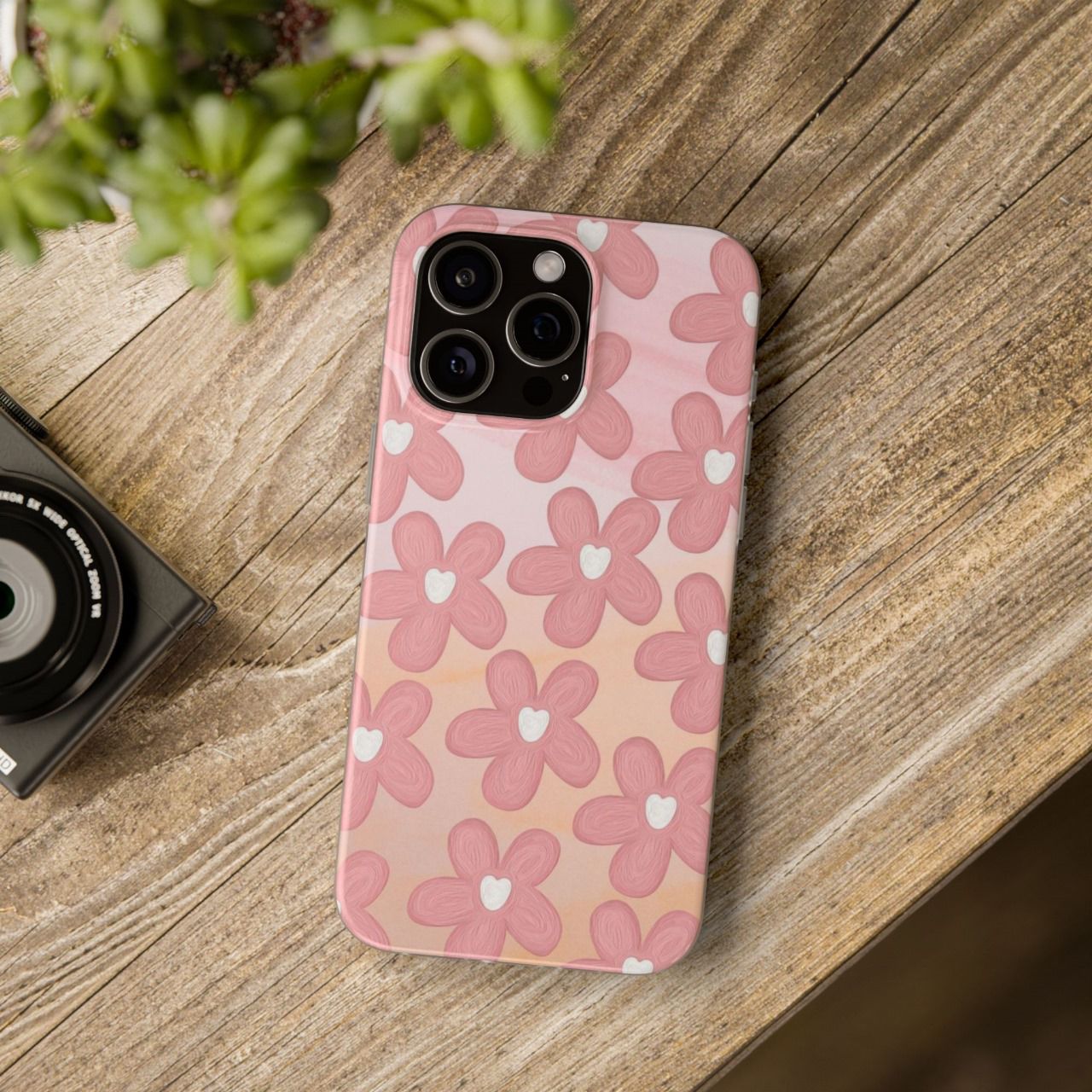 Flower Patterned Custom Phone Case