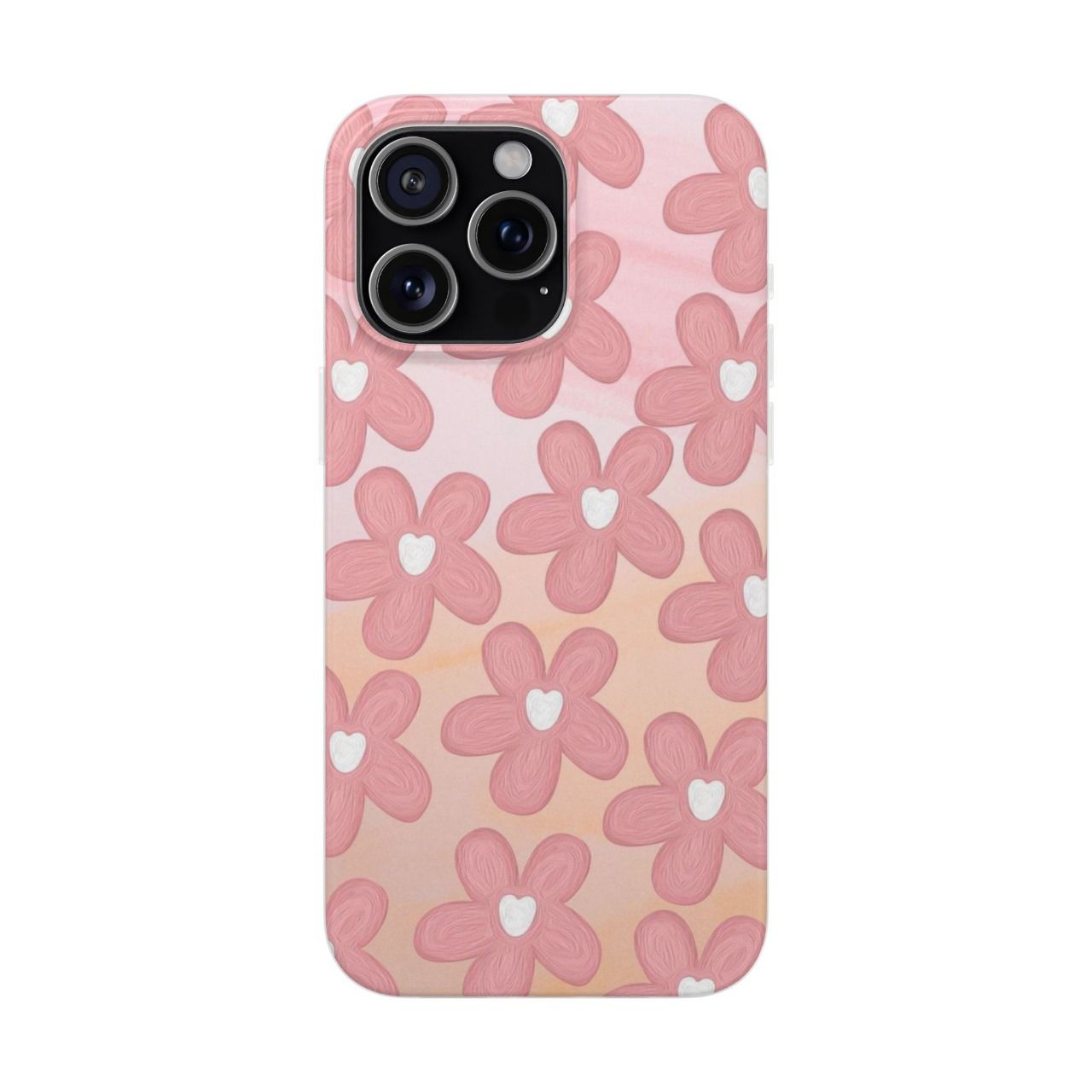 Flower Patterned Custom Phone Case