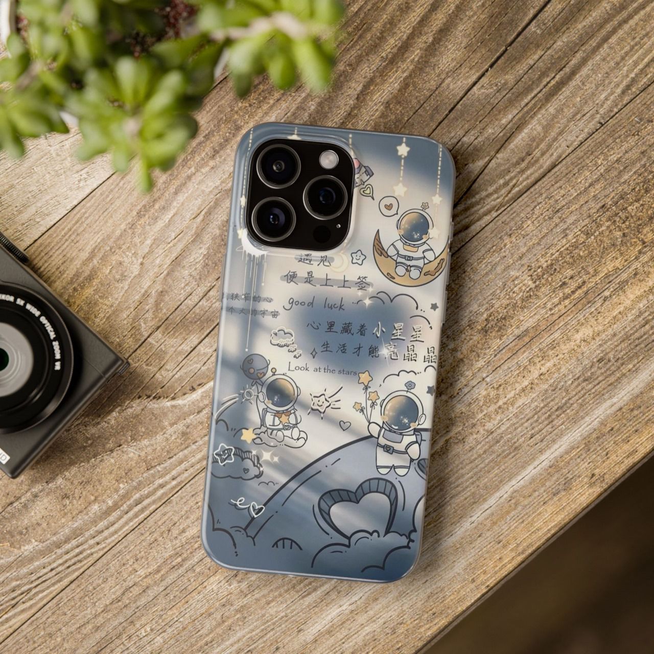 Blue Patterned Custom Phone Case