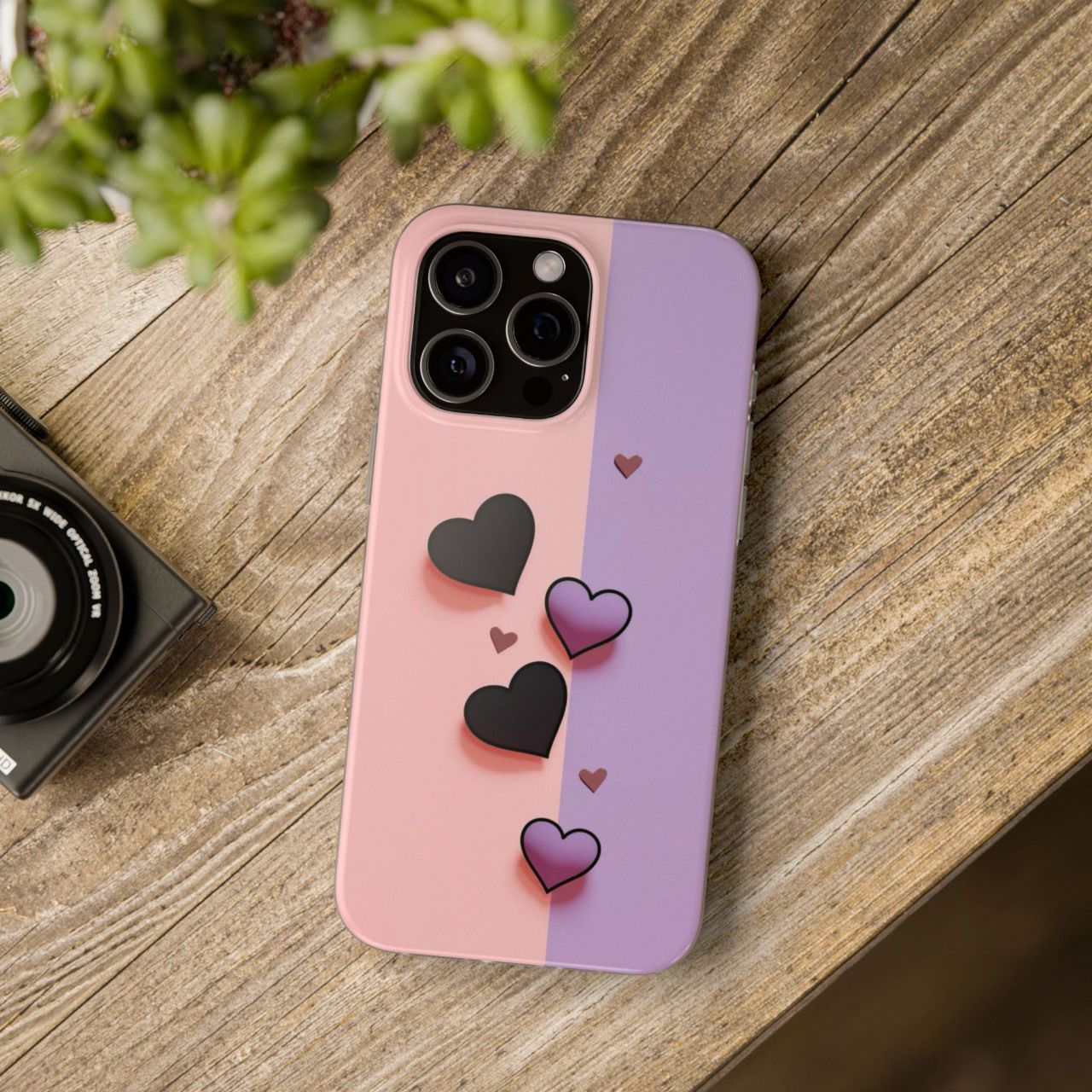 Heart Patterned Custom Phone Case