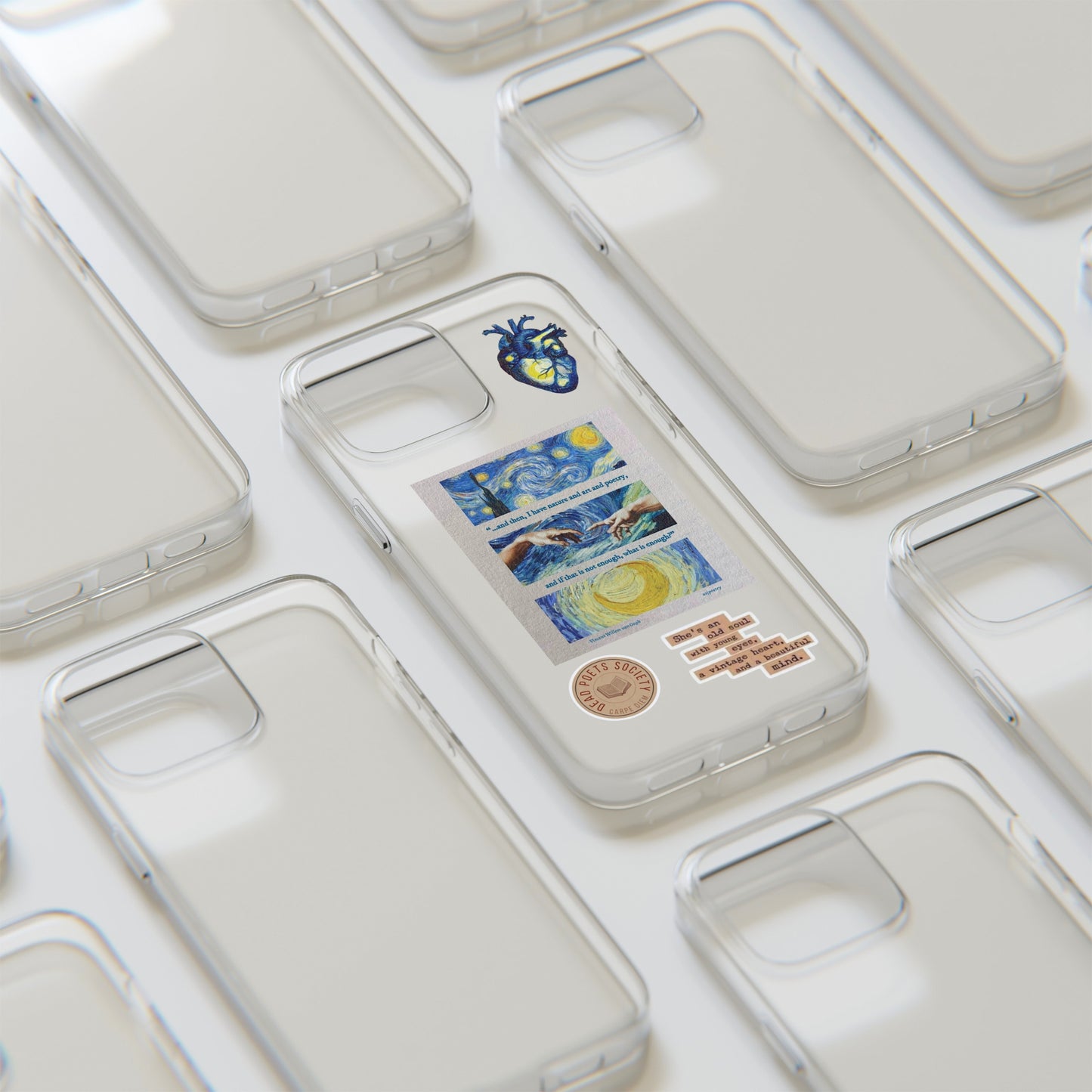 Poetic Aesthetic Transparent PhoneCase