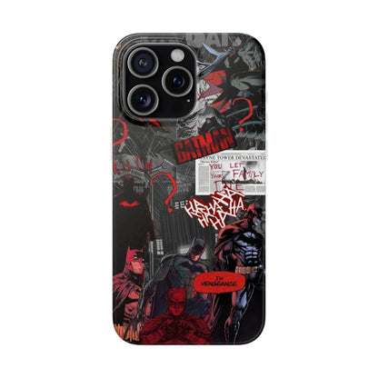 Batman - I'm Vengeance - Animated College Custom Phone Case